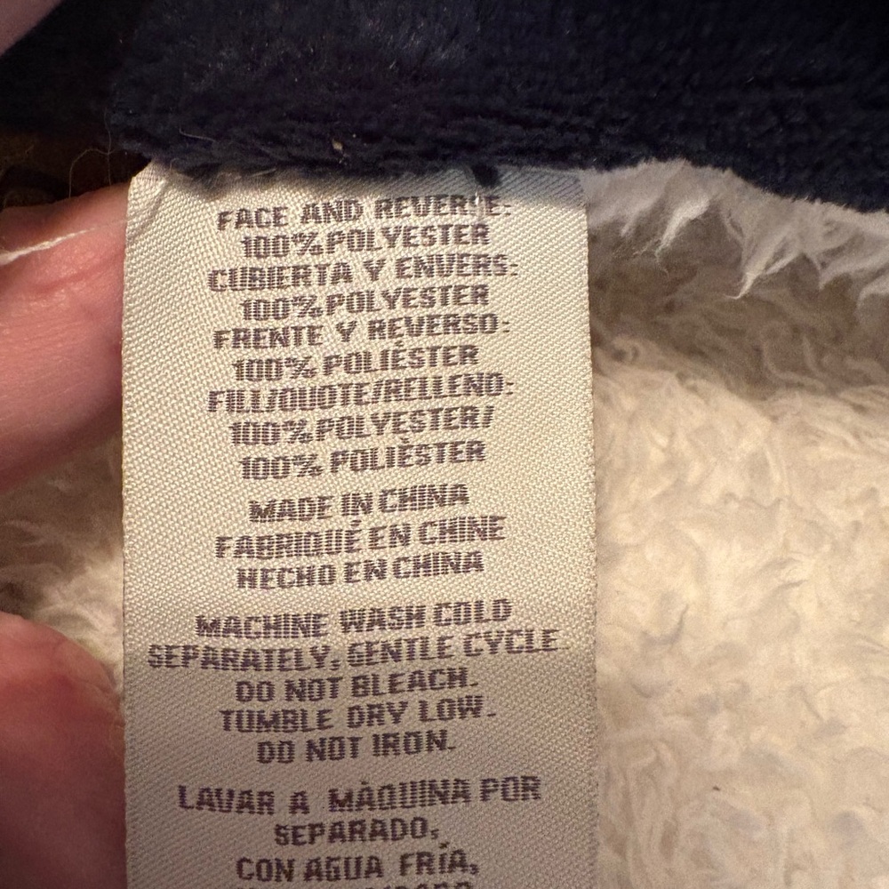 UGG Navy Comforter Set with Sherpa Lining - Picture 5 of 6